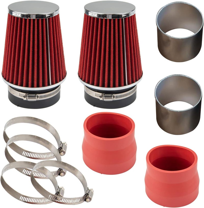 AUTOSITY Cold Air Intake Kit, Air Intake Kit Fit for C300 2008-2012 3.0L - Red - Image 3